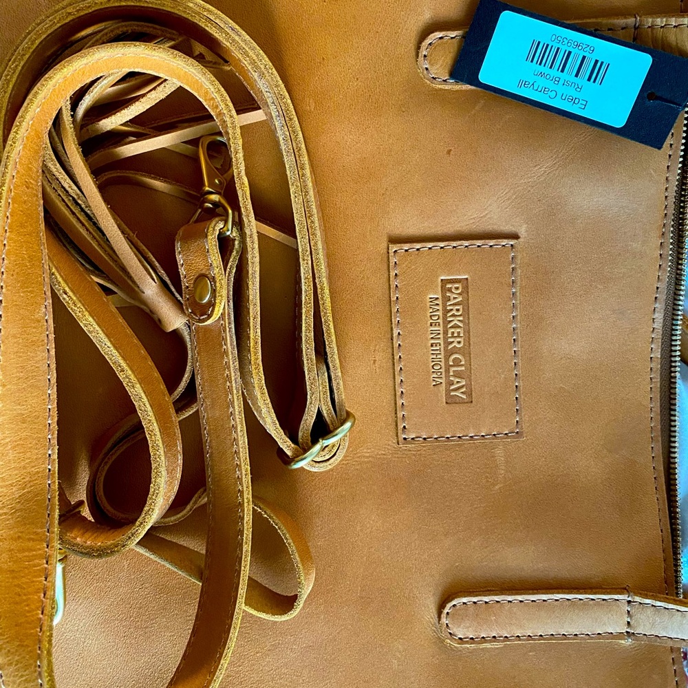 COPY - NWT Parker Clay Eden Carryall in rust brown